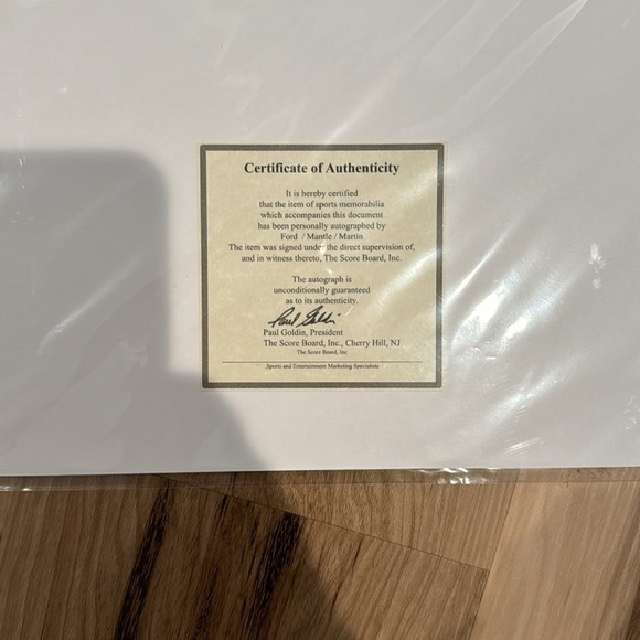 Mickey Mantle Billy Martin Whitey Ford autographed 8 x 10 photo​ - Picture 2 of 2